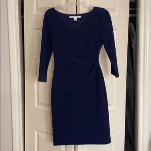 Diane von Furstenberg navy blue dress